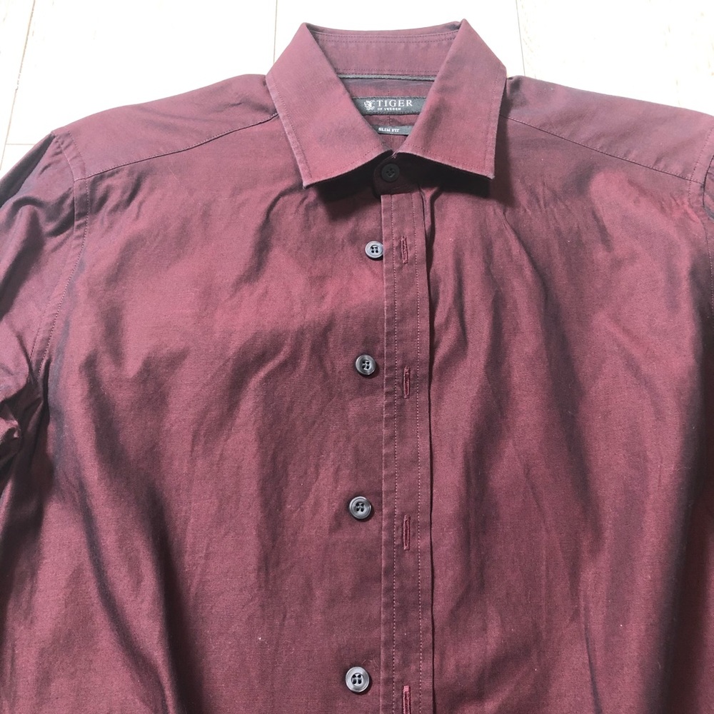Tiger of Sweden Dark Brown Dress Shirt - Picture 2 of 6